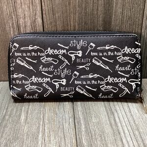 Zippered Woman’s Wallet “Love Is In The Hair” Dream Style Beauty Design CC Slots
